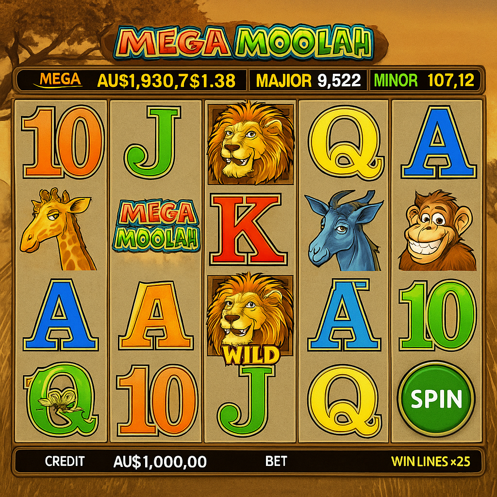 SpinGranny - Mega Moolah Slot Game - Progressive Jackpot Pokies