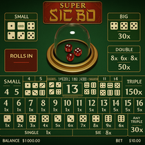SpinGranny - Super Sic Bo Slot Game - Evolution Gaming Pokie